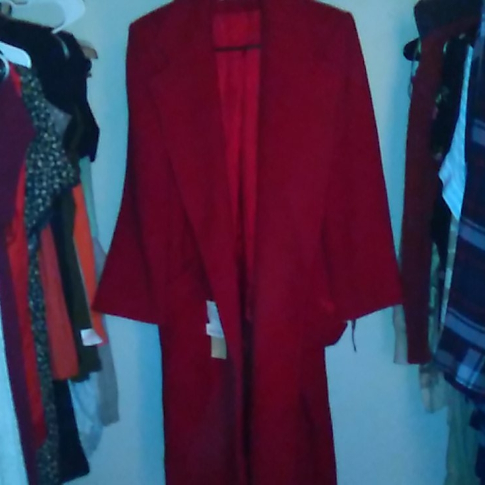 Vintage Perry Ellis size 6 100%wool pea coat